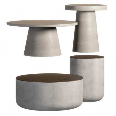 现代茶几3D模型下载